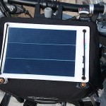 Solarzellen haben den Platz der Karte eingenommen.